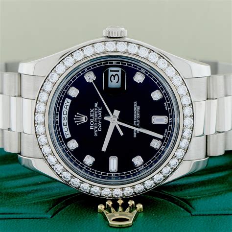 used white gold rolex president|Rolex president white gold 41mm.